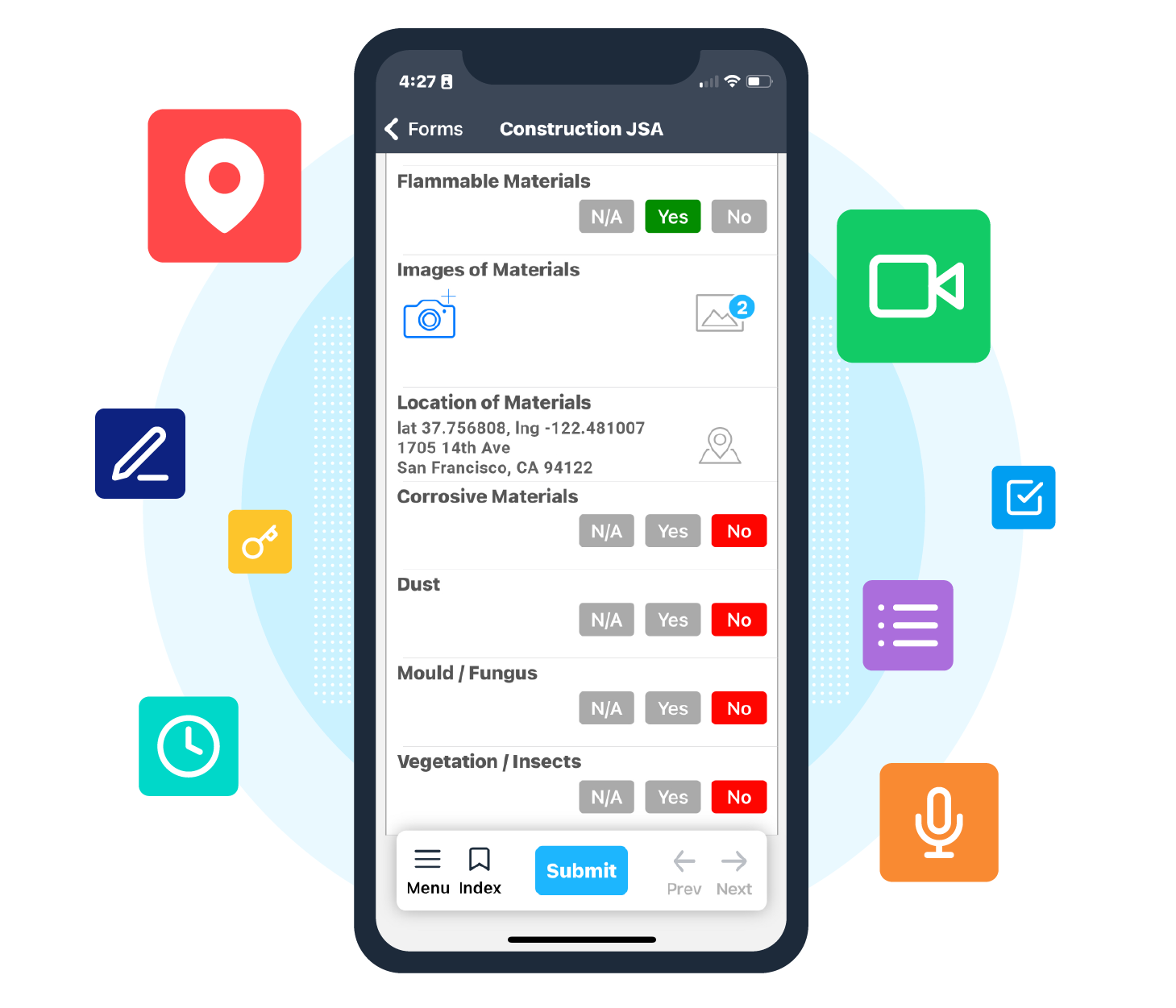 Digital Inspection Report with Tasks