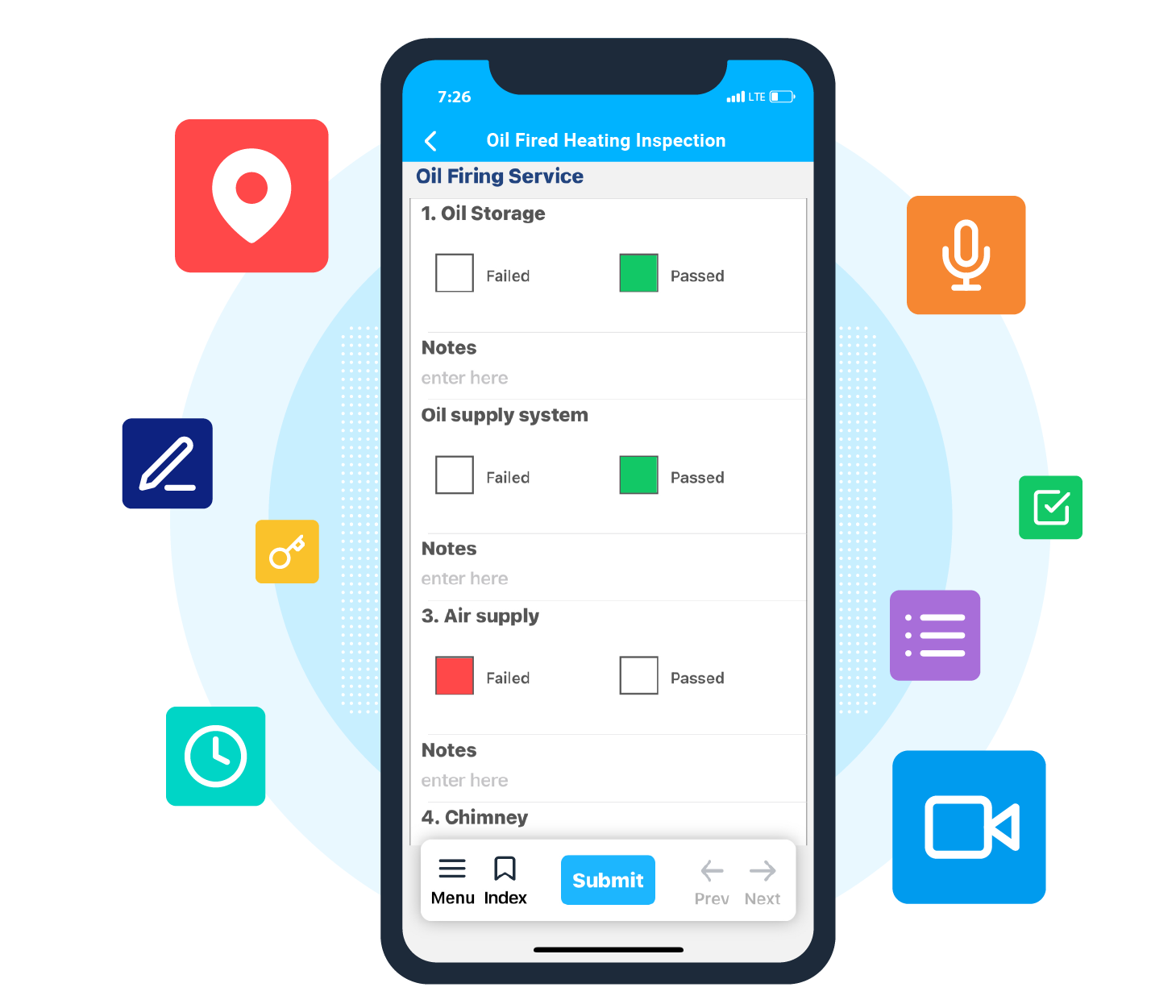 Digital Inspection Report with Tasks